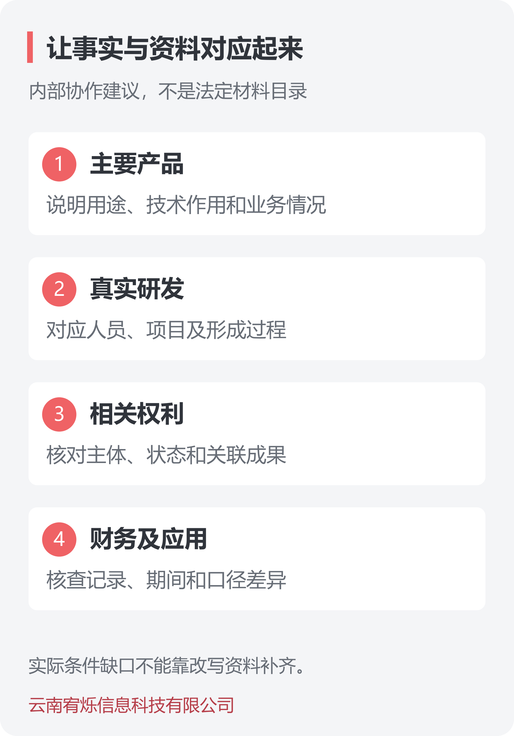 产品研发知识产权资料对应